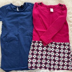 Gymboree Fuchsia and Art Class Bkue Girls Dresses